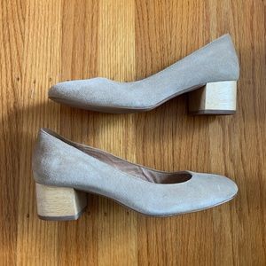 Madewell Ella Suede Pumps, beige 6.5